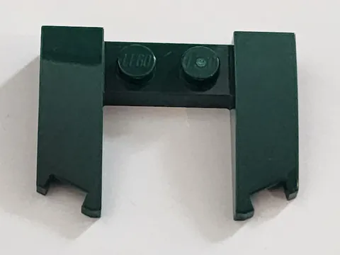 LEGO Dark Green Wedge 3 x 4 x 2/3 Curved with Cutout 11291