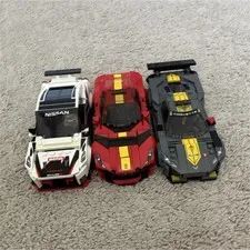 LEGO Speed Champions Lot 3 Cars w/ Minifigures Nissan Ferrari Corvette