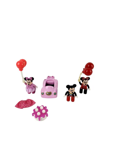 Lego Duplo Mickey & Minnie Mouse Car pink & Figure lot