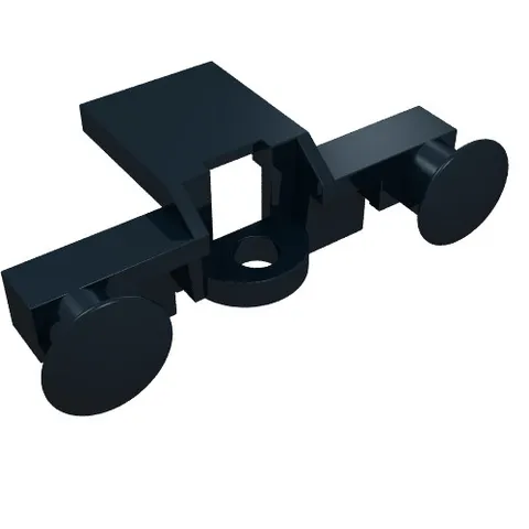 LEGO Part 4022 - Black Train Buffer Beam