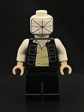 Lego Star Wars Han Solo Smart Alignment Minifigure Mis Assembly Rare Misprint