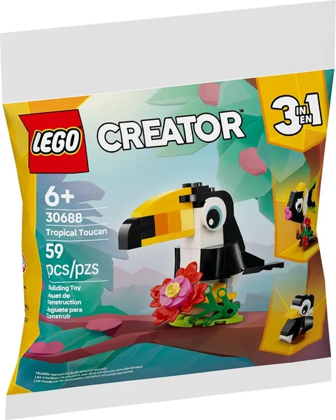 Tropical Toucan LEGO 30688 CREATOR 3in1 Set Polybag 59 pcs (30688)™