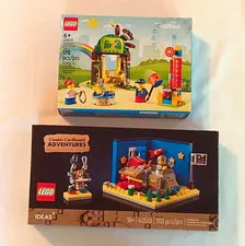 LEGO Children's Amusement Park /Cosmic Cardboard Adventures, Lot of 2