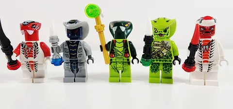 Lego Ninjago Rise of the Snakes Minifigure Lot of 5 Serpentine
