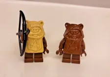LEGO Star Wars Ewok Wicket sw0050 and Paploo sw0067 Minifigures (7139)