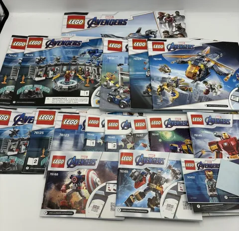 Lego Marvel Avengers Manual/Instructions Only Lot of 16+