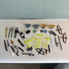 Lego Weapons, Armor, And Face Covers 44 Pc Lot