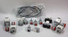 Huge Lot of 23 Lego Mindstorms EV3 Motors Sensors Cables Color Gyro Touch Servo