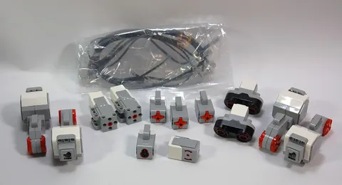 Huge Lot of 23 Lego Mindstorms EV3 Motors Sensors Cables Color Gyro Touch Servo