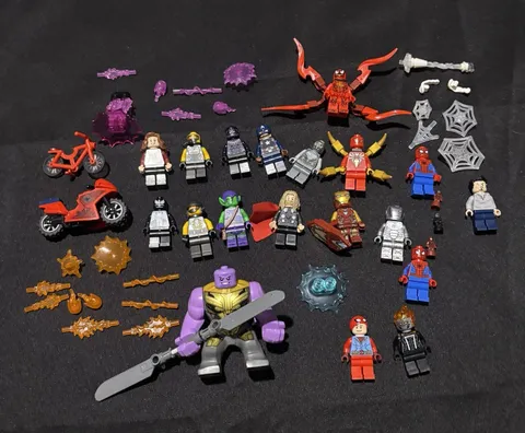 LEGO Marvel Super Heroes Minifigure Lot Thanos Big Fig Carnage Spider-Man 20+