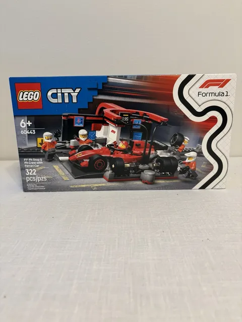 LEGO CITY: F1 Pit Stop & Pit Crew with Ferrari Car (60443)