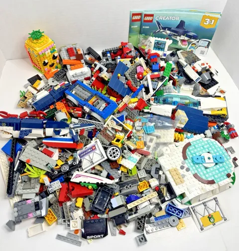 LEGO LOT 5+ Lbs Box of Bulk Bricks & Incomplete Sets - See Details