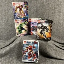LEGO Marvel Avengers Lot 5 Sealed Iron Man Hulk Captain America War Machine NIB