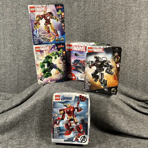 LEGO Marvel Avengers Lot 5 Sealed Iron Man Hulk Captain America War Machine NIB