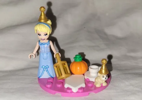 LEGO Cinderella Disney Princess 43206 Minifigure Mini Figure Lantern Mouse Cup