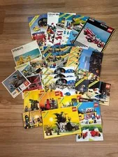 Vintage LEGO Instruction Manuals Lot Idea Book Technic Legoland - #LM12-BX22