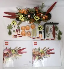 LEGO Botanicals 10314 Dried Flower Centerpiece Set Incomplete