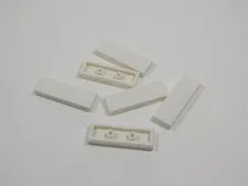 LEGO Lot of 6 White 1x3 Smooth Tiles Plates S4