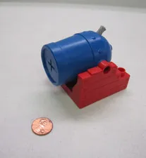 Lego Duplo Big Blue Cannon W/ Wick Red Base Boat Ship Replacement Vintage Part