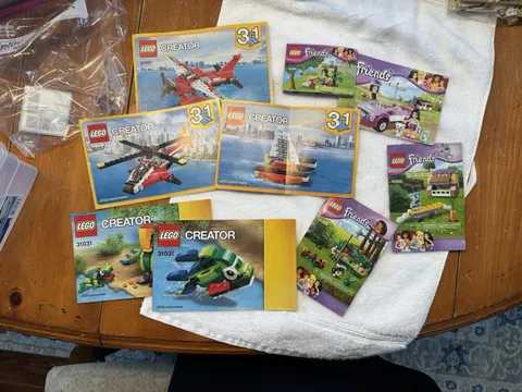 LEGO Creator 3-in-1 Instruction Booklets Lot 31057 31031 41022 English