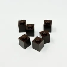 3005 LEGO Parts Brick 1x1 DARK BROWN (6)