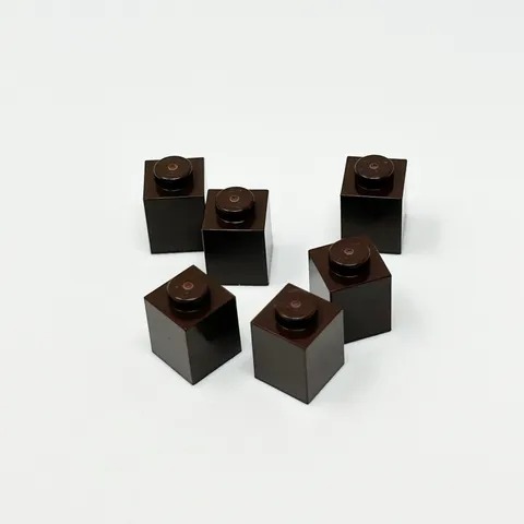 3005 LEGO Parts Brick 1x1 DARK BROWN (6)
