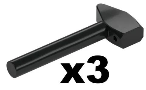 Lego 3 New Mallets Black Minifigure Hammers Utensil Tool Part 4522 D669