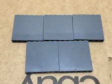 LEGO Parts - Dark Bluish Gray Panel 1 x 6 x 5 - No 59349 - QTY 5