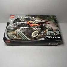 LEGO Racers 8648 Buzz Saw Wheelie Stunt Car Monster Tires USED COMPLETE