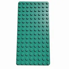 LEGO Classic Green THIN 18  X 16 STUD Baseplate 2.5” X 5” PIECE #3865 92438