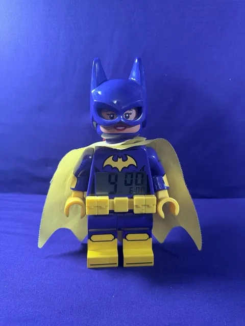 Lego Batman Movie Batgirl Alarm Clock 10" 2017 The Lego Group Tested Working