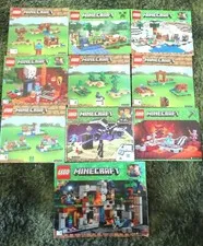 Lot of 10 LEGO MINECRAFT Instruction Manuals No Bricks