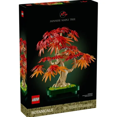 LEGO Botanicals Japanese Red Maple Bonsai Tree Complete Set 474 Piece (10348)