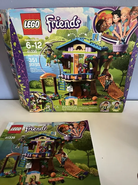 LEGO Friends 41335 Mia's Tree House Set, 351 pcs, Mia Daniel, Box