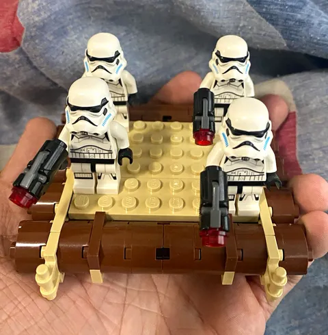 LEGO Star Wars Stormtrooper Minifigures Lot of 4 w/ 3 Black Blasters