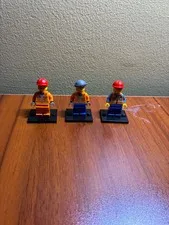LEGO Minifigures – Construction Worker Lot of 3