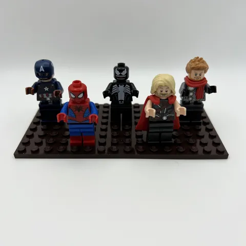 LEGO Marvel Minifig Lot Thor Spider-Man Venom Captain America