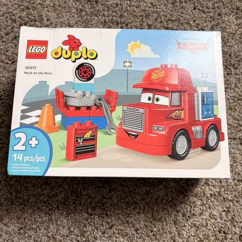 NIB LEGO DUPLO Disney Pixar: Mack at the Race (10417) 14 pieces Toy Set