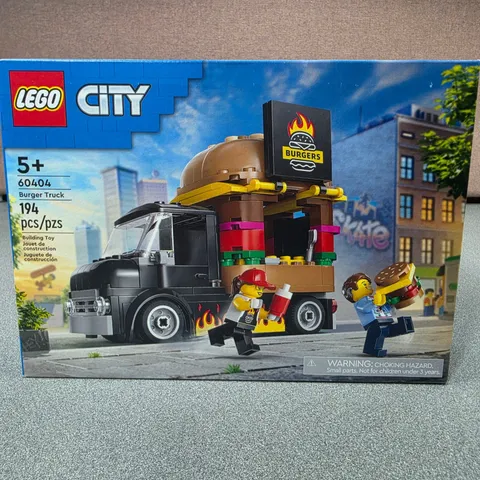 LEGO City Burger Truck 60404 Kids Multicolor New SEALED Food Van 194 Pcs