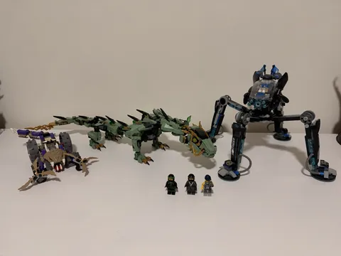 LEGO NINJAGO 70612 Green Ninja Mech Dragon, Water strider 70611 + anacondrai