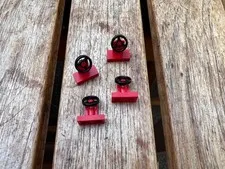 4x LEGO Red Steering Wheel ref 3829c01 Set 6539/6377/6542/6561/6563/6358/6679
