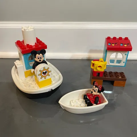 LEGO Duplo Disney Mickey Mouse MlBoat 10881 Steamboat Minnie Mouse Set READ