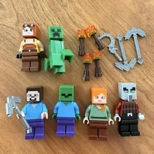 LEGO Minecraft Minifigure Lot