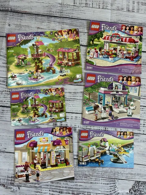 Lego Friends Instruction Manuals 41006 3063 3187 3061 41038 Books 1 And 2