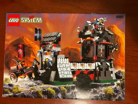 LEGO 6089 Ninjas Stone Tower Bridge 100 % Complete (NO BOX) extra minifigure x4!