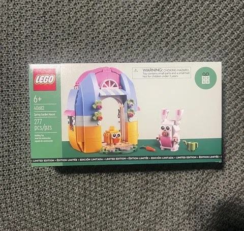 LEGO 40682 Spring Garden House Limited Edition Building Toy Set Easter Bunny