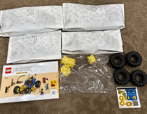 LEGO Ninjago 71856 Jay’s Transforming Car Build Only *No Minifigures Complete