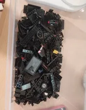 LEGO. Bulk Lot Black Bricks Pieces Parts Mixed Assorted Polybag
