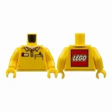 LEGO Minifgure Torso Polo Shirt with Pocket with Pen and LEGO Logo