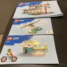 Lego 60330 City Hospital All 3 Replacement Manuals Only - No Bricks Lot 101